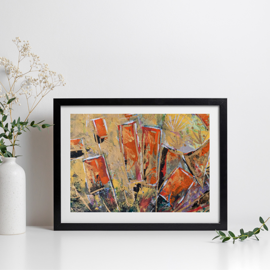 Happy Days - Abstract Festival Inspired Art Print [5]