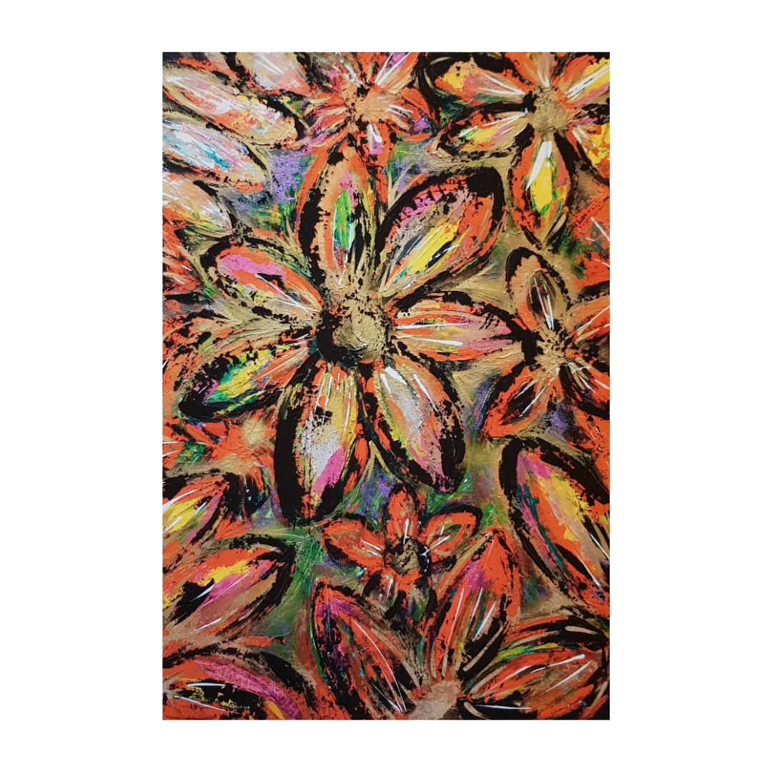 'Floral Fusion' Floral Giclée Fine Art Print