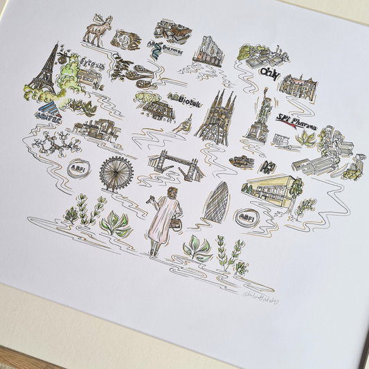 Gift Art: Capturing Special Moments And Shared Memories With Montage Illustrations