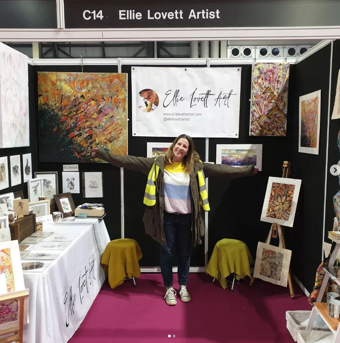 Ideas to sell your artwork and get in front of your audience at events on a small budget