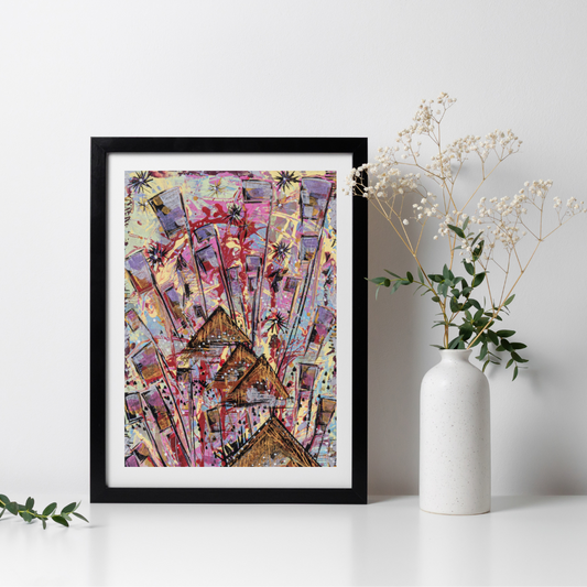 Freedom - Abstract Festival Inspired Art Print
