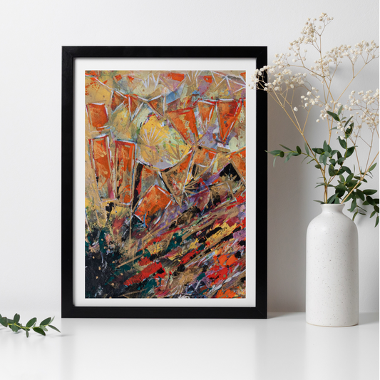Happy Days - Abstract Festival Inspired Art Print [1]