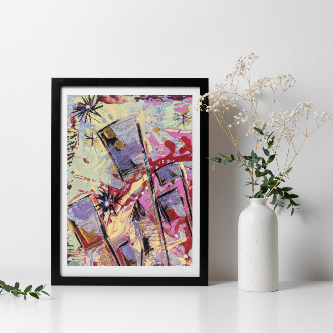Freedom - Abstract Festival Inspired Art Print