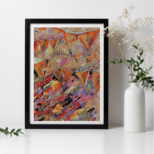 Happy Days - Abstract Festival Inspired Art Print [2]