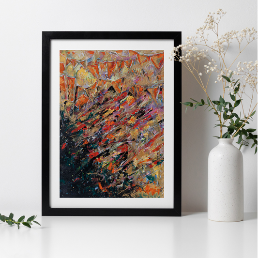 Happy Days - Abstract Festival Inspired Art Print