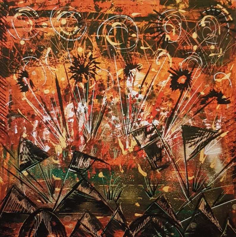 Fireworks - Festival inspired limited edition art print